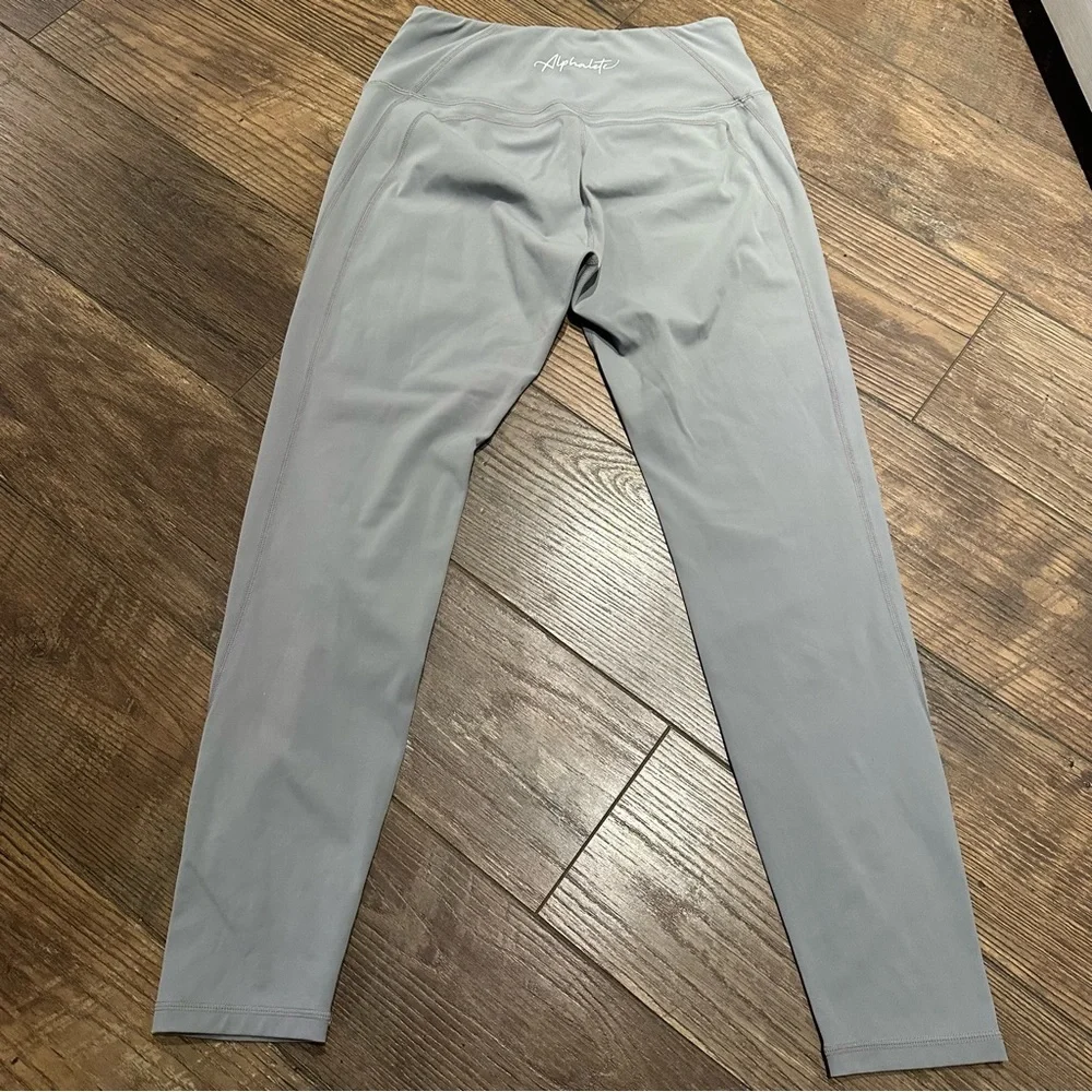 Alphalete Light Blue/Grey Leggings Womens Size‎ L